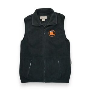 NWT Colorado Timberline Men's Black Fleece Vest‎ Sleeveless Full Zip Size MD